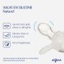 Difrax Tétine 6-18 Mois Natural – Sucette Naissance avec Tétine Silicone - Facile à Accepter - un Apport Optimal d'Air – Tutute 