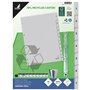 Kangaro Lot de 7 feuilles de papier cartonné avec chiffres A4 1-7. 180 g/m² gris recyclé FSC - K407C