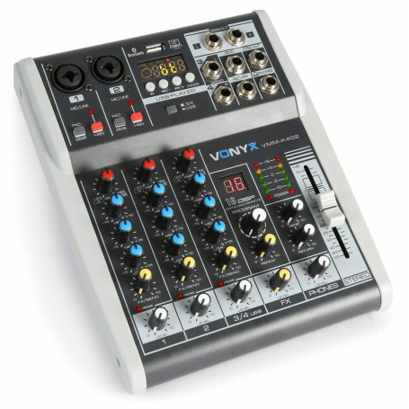 VONYX VMM-K402 Table de Mixage 4 Canaux avec DSP - USB