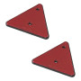 ProCar ProPlus 343751S Réflecteur de Triangle, Set de 2 Rouge/Noir