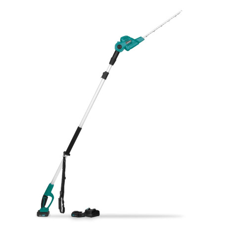 VONROC Taille-haie télescopique sans Fil 20V – Lame inclinable – Perche Extensible 200-260 cm – 2 Batteries 2.0Ah + Chargeur Inc