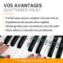 Autocollants pour notes de piano + clavier pour 49 | 61 | 76 | 88 touches + Ebook gratuit | kit complet premium pour touches noi