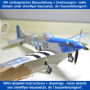 Your Day Mate P-51 D Mustang Slow Flyer Kit pour modèle réduit d'avion, échelle 1:30, envergure 400 mm, kit de Construction de m