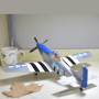 Your Day Mate P-51 D Mustang Slow Flyer Kit pour modèle réduit d'avion, échelle 1:30, envergure 400 mm, kit de Construction de m