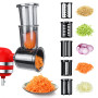 Attachement Trancheuse et Râpe à Déchiqueteuse pour KitchenAid Batteur sur Socle - Râpe à Fromage
