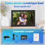 1" et 160 Go - Application gratuite - Cadre photo numérique - Noir - de Saaf