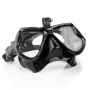 MOJOGEAR Lunettes de plongée avec support Go Pro et étui – Filmez sous l'eau avec votre Go Pro – Avec étui de rangement – Noir