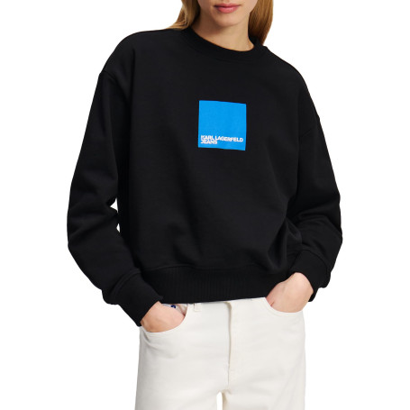 KARL LAGERFELD JEANS Femme Sweat À Logo Encadré Coupe Classique