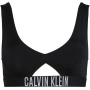 Calvin Klein Haut de Bikini Brassière Femme Ajouré, Noir (Pvh Black), XL