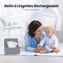 Boîte de Lingettes Humides, Boîte à Lingettes Distributeur pour Bébé, Boîte pour Papier Toilette Humide, Boîte de Lingettes Humi