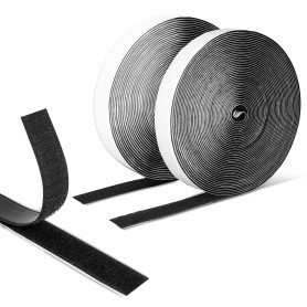 Scratch Autocollant Double Face Extra Fort, Bande Agrippantes Adhésives Ruban Scratch Hook Loop, 10 Mètres Bande à Boucles et Cr Scratch Autocollant Double Face Extra Fort