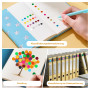 Elalove 3300 Gommettes Rondes Autocollantes en 20 Couleurs Vives - Pastilles Autocollantes Repositionnables 10mm pour Organisati