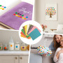 Elalove 3300 Gommettes Rondes Autocollantes en 20 Couleurs Vives - Pastilles Autocollantes Repositionnables 10mm pour Organisati