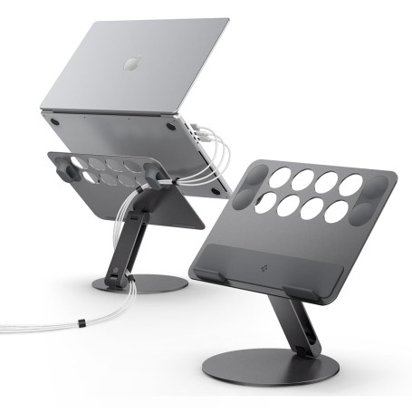 Spigen Support Ordinateur Portable avec Organisateur de Câbles