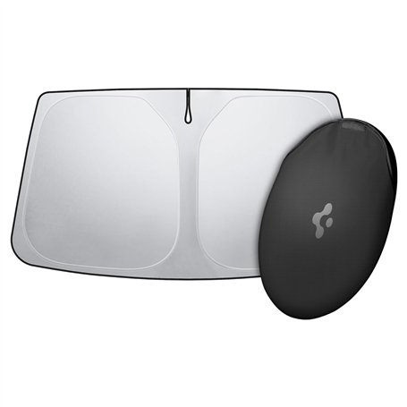 Spigen Tesla Model X CryoShade Pare-Soleil Pliable pour Pare-Brise Avant [Technologie Triple Couche & Protection UV] Pochette av