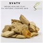 SVATV Fullers Terre Poudre | Multani Mitti | Argile de guérison indienne | Masque visage purifiant les pores de la peau profonde