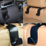 SCHITEC 4 Pcs Crochets De Dossier De Siège De Voiture - Appui-Tête De Siège Organisateur Portable Crochets Shopping Sac À Dos Vo
