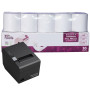 Rouleaux thermiques 80mm x 80m x 12mm – Bobine papier thermique pour caisse enregistreuse avec imprimante de ticket - Rouleau th