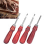 4 Pièces Bord en Cuir Biseauté en Cuir Couture Groover Esquive Coupe Bord en Cuir Outil Bricolage en Cuir Outils pour Bricolage
