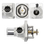 Attisfiera 71770832 Thermostat de liquide de refroidissement avec joint de boîtier 2 pôles avant gauche pour Cruze Orlando Astra