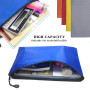 Pochette à Document,5 Pcs Pochette Document Zip,5A Document Dossier étanche,Sacs de Fichiers en Tissu Oxford,pour stocker des do