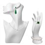 YANGSHINE Lot de 2 présentoirs à bijoux pour tête de buste