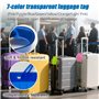 SUNNIFLY Etiquette Bagage，Etiquette Valise Voyage Avion，Accessoires de Coffre, Matériel de PVC, Anti-perte, imperméable à l'eau,