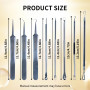 Kit d'outils d'enlèvement de points noirs, 8 pièces points noirs, élimination, , extracteur d'aiguille d'acné, en acier inoxydab