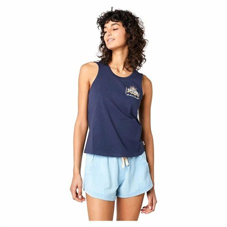 T-shirt à manches courtes femme Rip Curl Re-Entry Crew Tee Blue marine