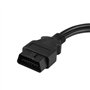 Yctze pour câble y OBD Câble d'extension OBD2, Voiture 16 Broches OBD2 OBDII mâle à Double Femelle Adaptateur Y-Splitter câble d