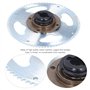 Pignon de Roue Libre de vélo, pédalier 25H 80 Dents, Accessoire de connecteur de vélo pour la Modification de vélos électriques