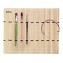 DaVinci ESPACE BEAUX ARTS da Vinci Natte de pinceaux en Bambou,Etui à pinceaux en Bambou,Trousse pour Pinceau en Bambou Rouleau,