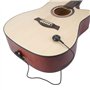 Micro Guitare Acoustique,Mini Piezo Noir Micro de Transducteur Accessoires de Guitare pour Guitare Acoustique Violon Ukelele