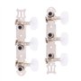 3 + 3 Acrylique Guitare Classique Corde Tuning Peg Tuners Mécaniques Argent avec Vis Accessoires De Guitare pour Guitares Classi