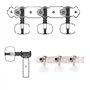 3 + 3 Acrylique Guitare Classique Corde Tuning Peg Tuners Mécaniques Argent avec Vis Accessoires De Guitare pour Guitares Classi