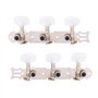 3 + 3 Acrylique Guitare Classique Corde Tuning Peg Tuners Mécaniques Argent avec Vis Accessoires De Guitare pour Guitares Classi