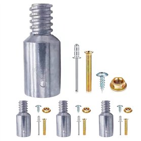 Embout fileté standard, pointe de rechange américaine pour manche d'extension ou manche télescopique, extrémité filetée pour tig Embout fileté standard