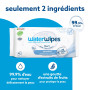 WaterWipes Original Baby Wipes, 1080 unités (18 paquets), 99,9 % d'eau, 3-en-1 nettoie, soigne, protège, non parfumées, emballag