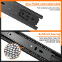 JI2OOYI glissières de tiroir 4 paires (8 pièces),45cm glissiere pour tiroir,coulisse tiroir avec roulements à billes, montage la