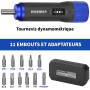 BINGCOBBER Clé tournevis dynamométrique 1-6 Nm Jeu de clés dynamométriques pour la réparation de vélo avec porte-embouts