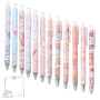 12 Pièces Stylos À Gel De Dessin Animé Et 1 Ensemble De Notes Autocollantes De Dessin Animé, Papeterie Créative, Papeterie D'Étu