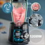 Philips Blender Series 5000 - Puissance 1200W, Bol verre, Capacité totale de 2L, 3 vitesses + Pulse, Gourde incluse, Nettoyage f