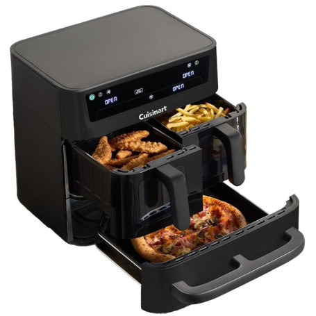 Cuisinart Tri Zone Air fryer et Four 13,6 L | Sans PFAS | 3 zones: 2x4,3 L+5 L | 9 fonctions: airfry, rôtir, griller, four, réch
