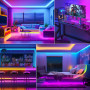 Ruban LED, 10M Flexible RGB Bande LED Decoration Chambre, Bluetooth App Contrôle Synchroniser avec Rythme de Musique, Led Chambr