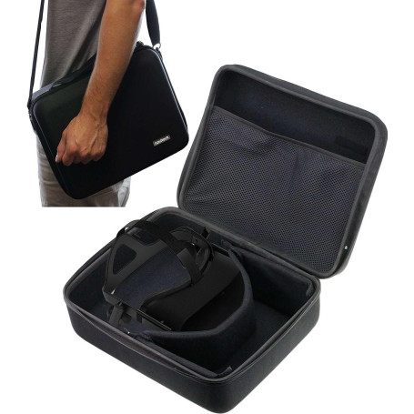 Navitech Housse Rigide Noir avec Bandoulière - Compatible avec Le Pimax Crystal VR Headset