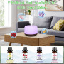 AQXONG 500ML Diffuseur D'huiles Essentielles, Humidificateur D'aromathérapie à Ultrasons avec Huiles Essentielles, Humidificateu