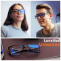 Horus X - Lunette Gaming | Lunette anti lumière bleue Homme Femme pour Ecran | Anti Fatigue & Migraine Oculaire | Lunettes Clear