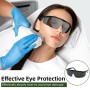 Sangcca Lunettes de Protection Laser et Lumière Pulsée, IPL 190-540nm Lunettes de Sécurité Laser, Lunette Protection UV, Lunette