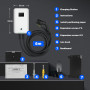 Morec Chargeur ev Type 2 32A 7KW 6M avec APP Prend en Charge la Connexion Standard Bluetooth et WiFi pour la Station de Charge e
