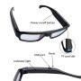 Hereta Lunettes caméra espion avec support vidéo jusqu'à 256 Go carte TF 1080p Enregistreur vidéo portable (carte TF 32 Go inclu